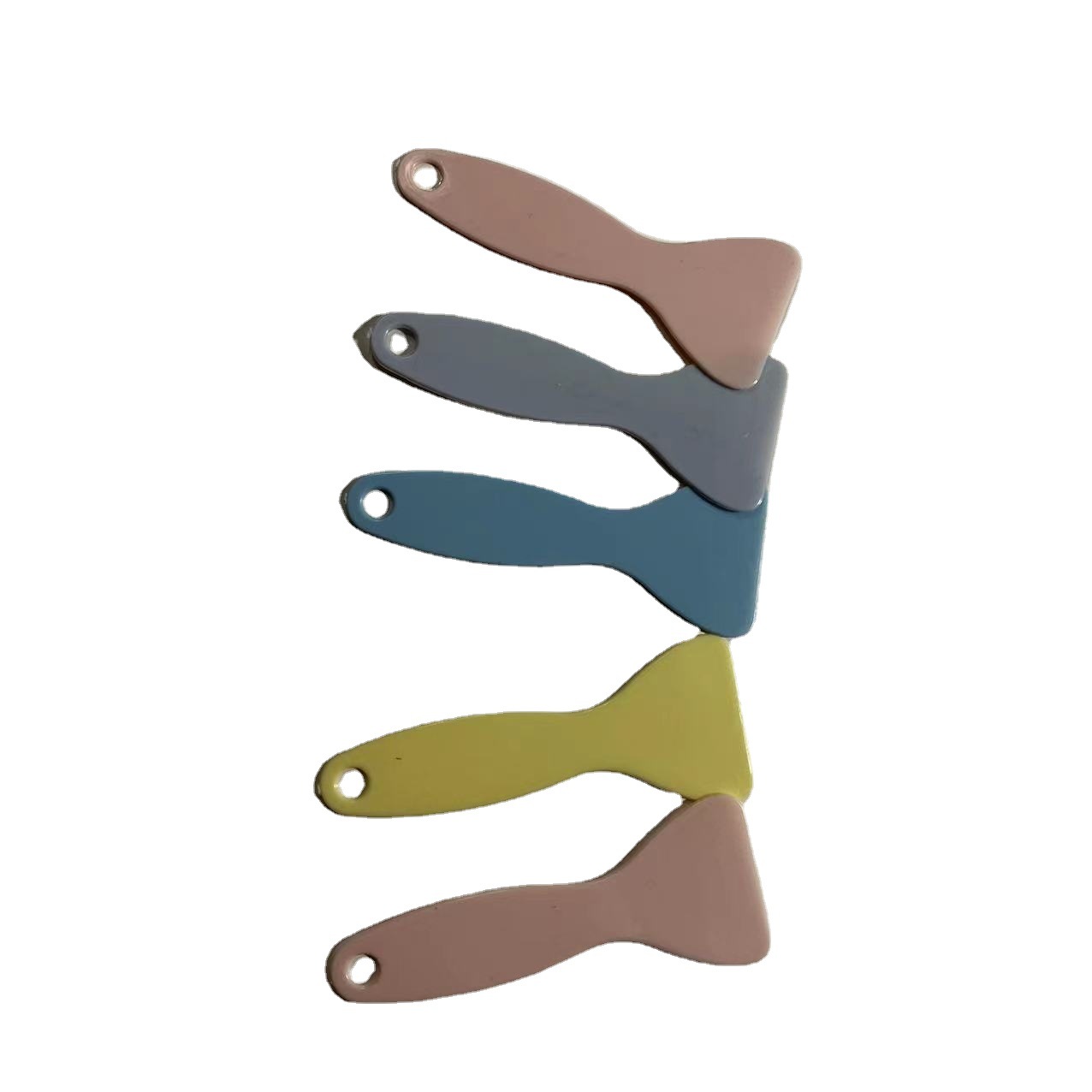 Colorful Hand Account Small Yellow Shovel Film Triangular Plastic Small Scraper Car Beauty Scraper Hand Account Guka Film Sticker Scraper