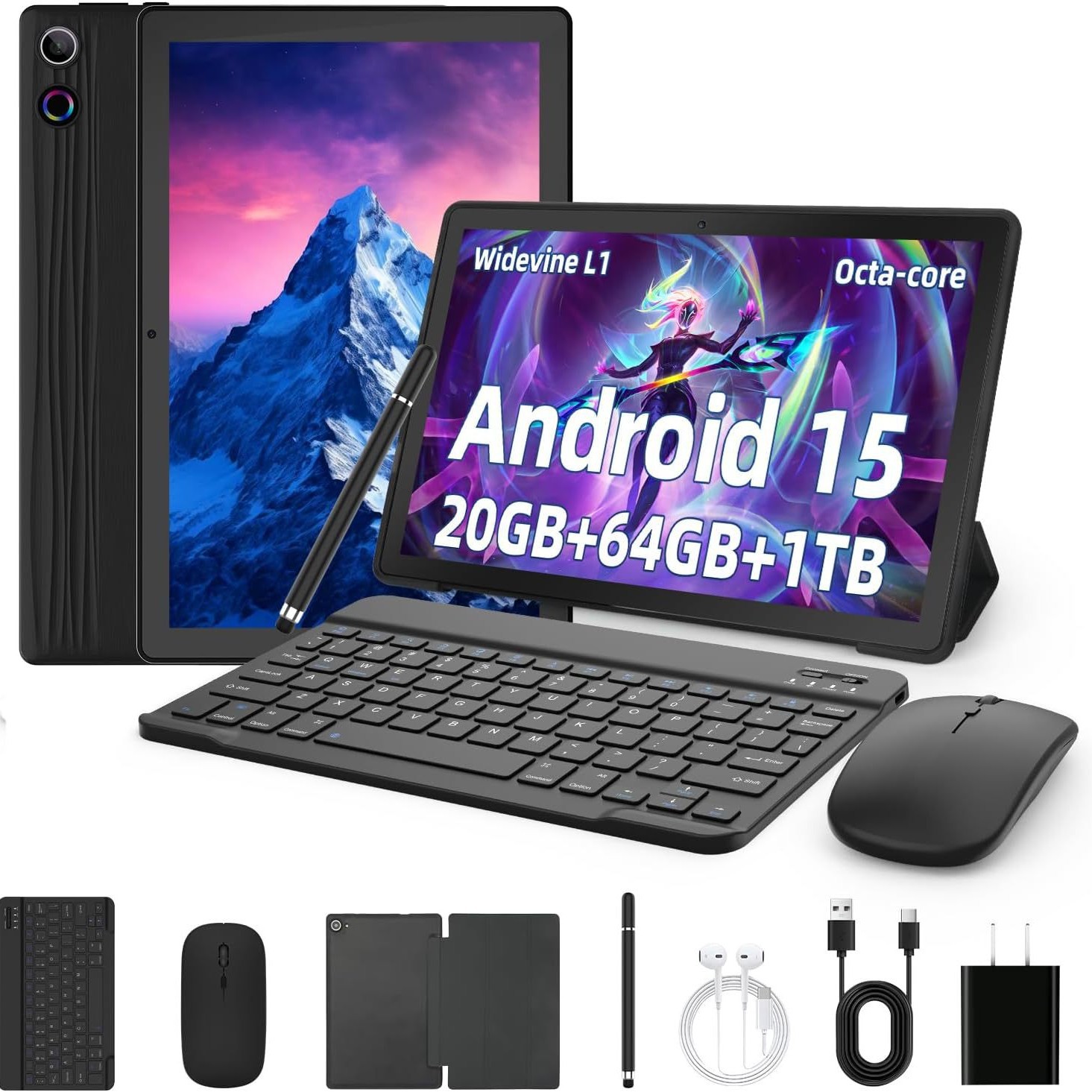 Планшет, Последний Android планшет 10 дюймов, 8 ядер, 20Гб+64Гб+1Тб TF