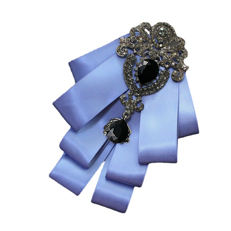 Rhinestone Men's Bow Tie Groom Wedding Best Man Wedding Bow Tie Host Performance Stylist Bow Tie Silver Rhinestone