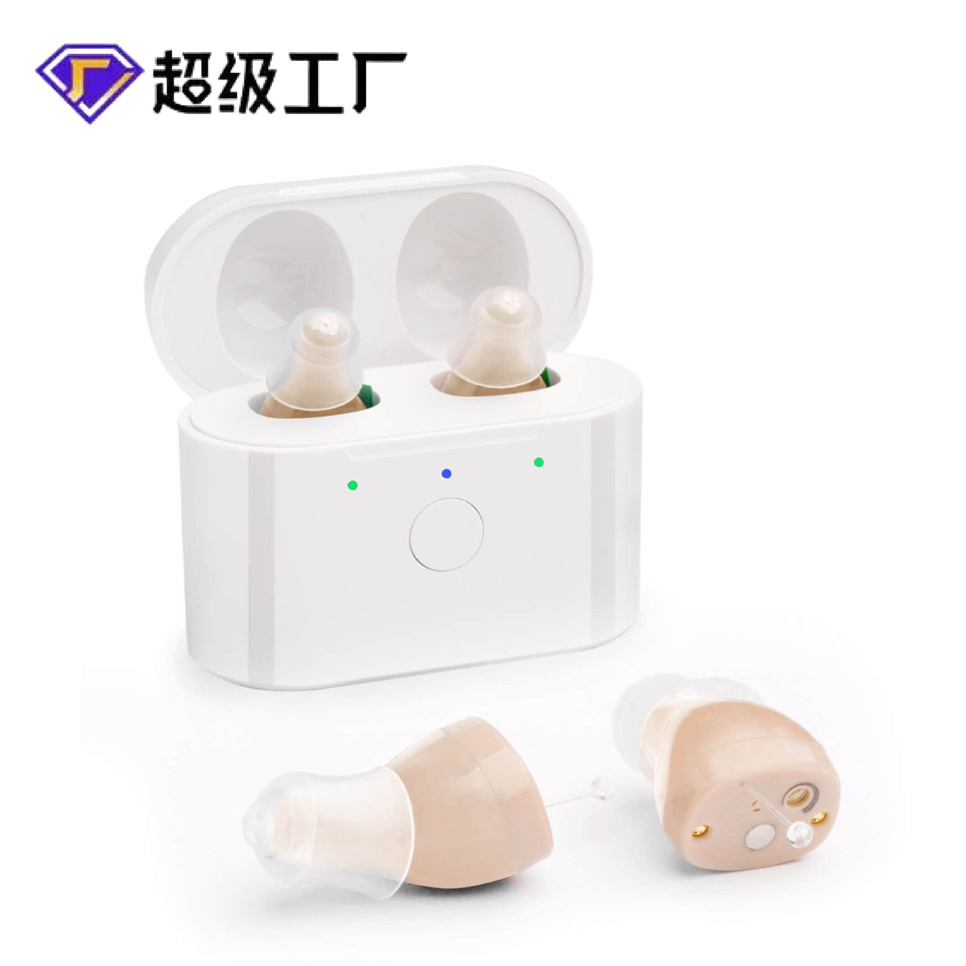 Слуховой аппарат Vinaton внутриканальный для пожилых, усилитель звука, заушный, перезаряжаемый, цифровой, интеллектуальное снижение шума