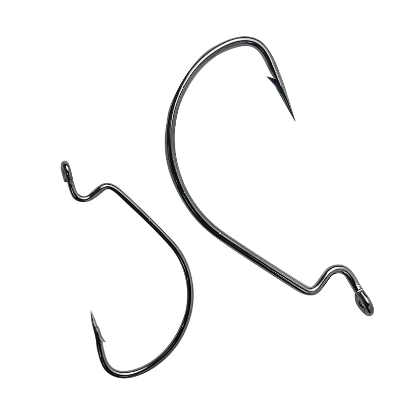 High Carbon Steel Crank Hook, Wide Belly Thin Strip Hook, Luya Fish Hook, Fishing Soft Bait, Soft Worm Fake Bait Hook, Sea Fishing Hook Manufacturer