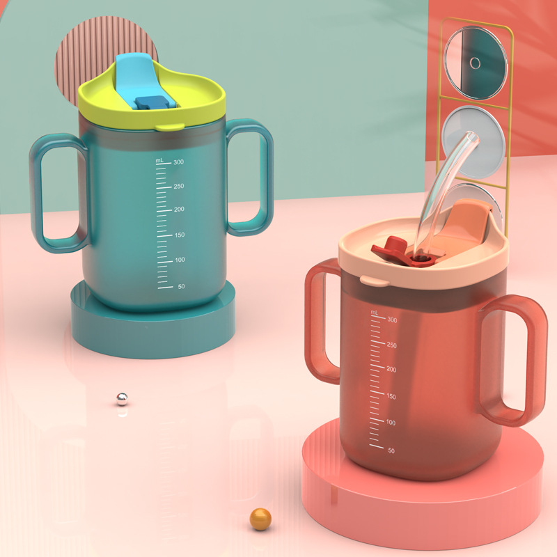 Фруктовая детская чашка для питья, молочная чашка, выпускная чашка для младенцев, двухфункциональная чашка с клювиком