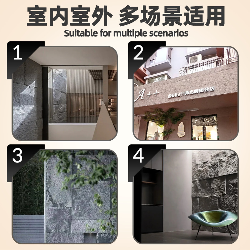 Pu Stone Culture Stone Special Price Ultra-Thin Lightweight Factory Direct Sales Polyurethane Artificial Exterior Wall Culture Brick Artificial Stone