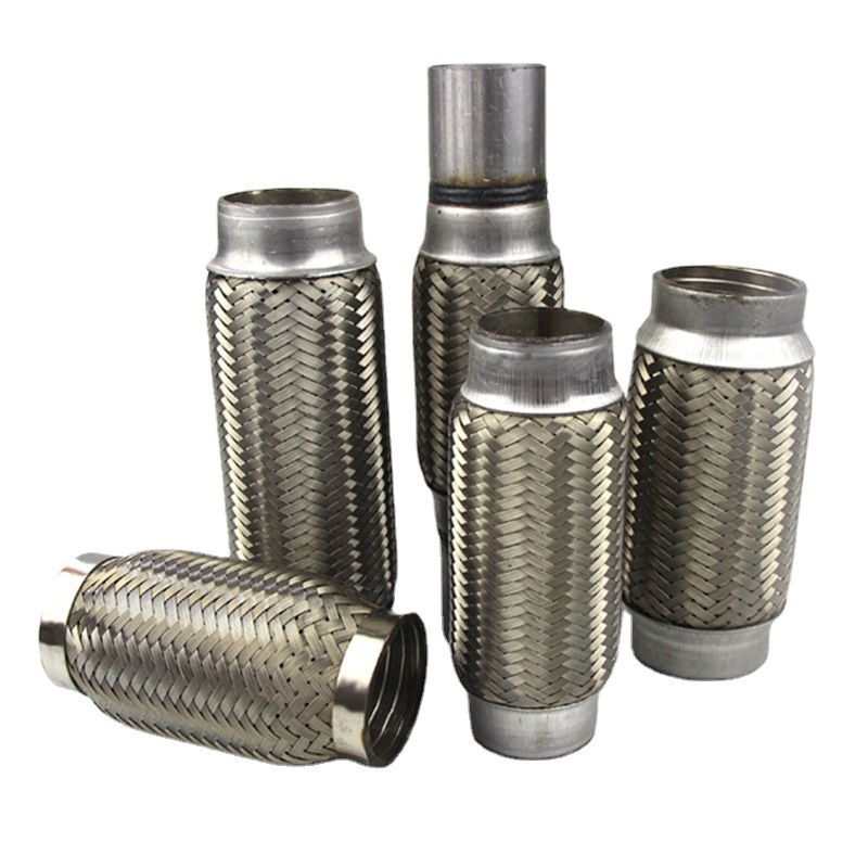 Xufeng Stainless Steel Car Exhaust Corrugated Pipe Stainless Steel Metal Connecting Pipe Silencer Shock Absorption Braided Soft Connection