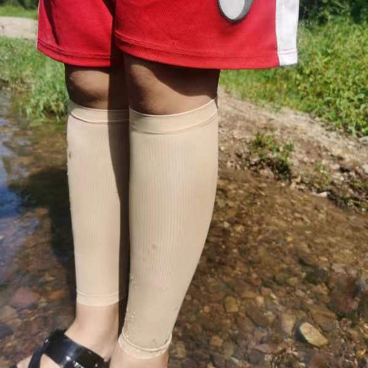 Spot Pressure Calf Socks, High Elasticity, Sun Protection and Shaping Nylon Leggings, Outdoor Gradient Sports Breathable Calf Socks