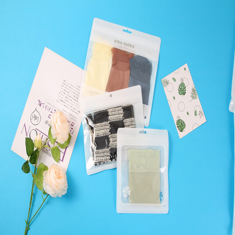 Socks Packing Bag Transparent Self-sealing Bag Silk Stockings Cotton Stockings Stockings Short Stockings Packing Bag Stockings Packing Bag