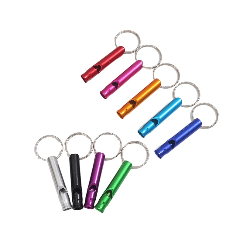 Survival Whistle Outdoor Keychain Whistle Training Tool High Tone Multifunctional Outdoor Aluminum Alloy Whistle