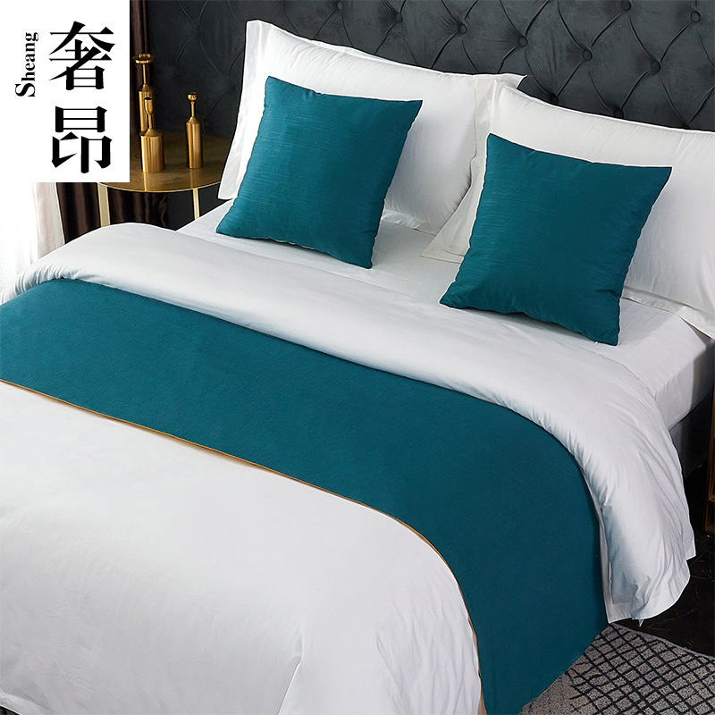 Европейский стиль роскошный отель полотенце на краю кровати флаг для кровати легкая роскошь нордический простой стиль полотенце чехол для кровати домашний декор