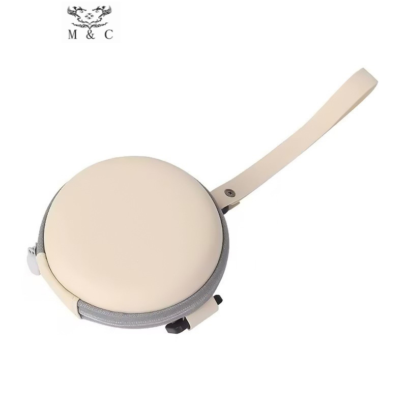 Round Glasses Case Foldableing Glasses Case Cosmetics Bag Zipper Soft Bag Portable Bag Leather Eva Zipper Box Anti-Pressure and Anti-Pressure