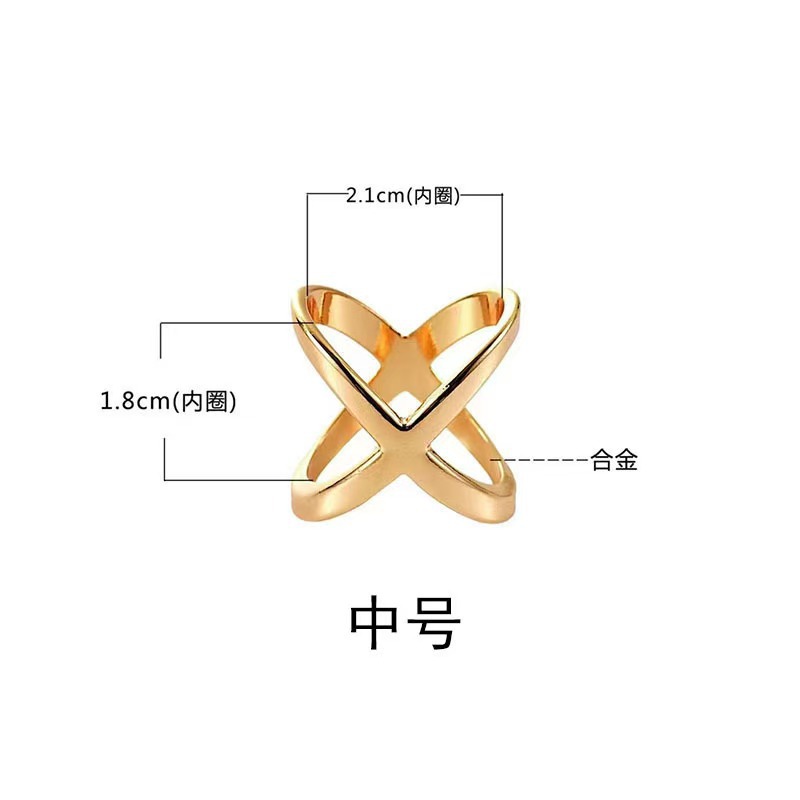 Factory creative rice Xingxing gold-plated scarf buckle multi-purpose cross hollow smooth scarf square scarf shawl buckle