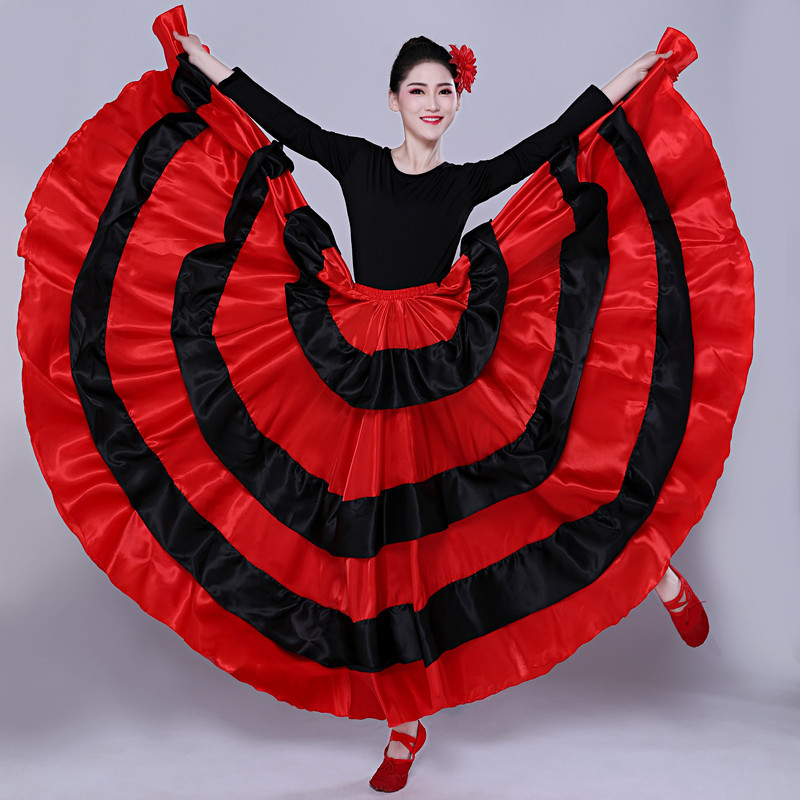 New In-Stock Spanish Opening Dance Large Swing Skirt Bullfighting Dance Skirt Modern Dance Performance Stage Dance Costume