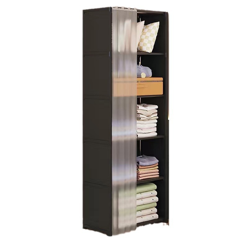 Xiyin Temu Cross-Border Dust-Proof Wardrobe Home Bedroom Bookcase Storage Cabinet Combination Storage Cabinet Storage Bookshelf