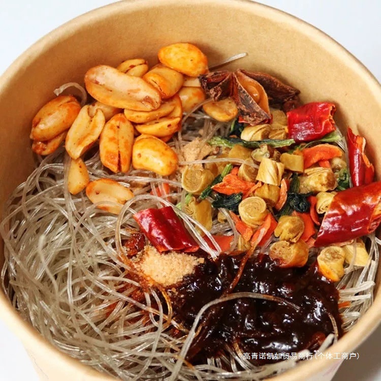 [Buy One Box, Get One Free] Authentic Chongqing Hot and Sour Noodles Large Barrel Sweet Potato Powder Hi-Eater Instant Powder Whole Box Barrel