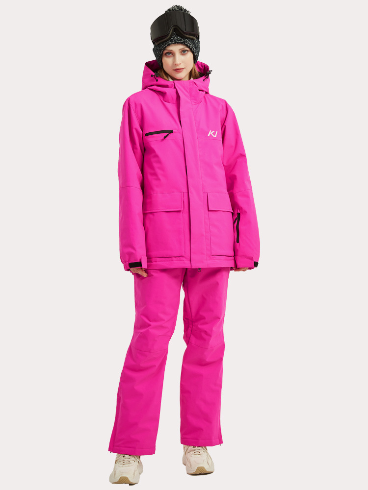 Kuang Jian Ski Suit Winter Single and Double Board Windproof Waterproof Warm Outdoor Thickened Professional Ski Suit for Men and Women suit