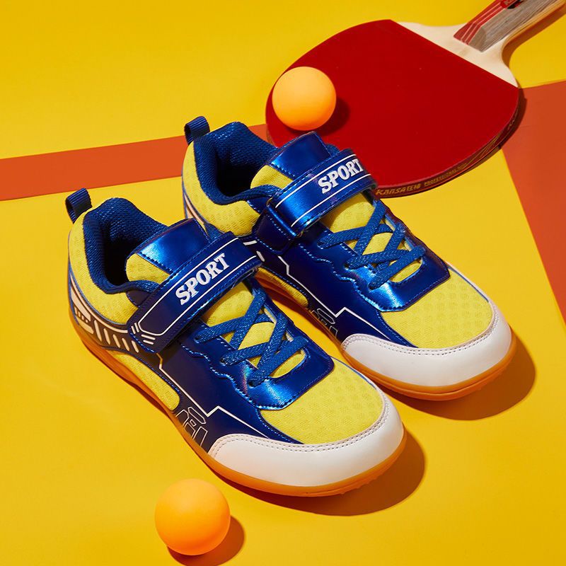Children's Table Tennis Shoes for Boys and Girls, Professional Table Tennis Shoes, Lightweight, Breathable, Non-Slip Tendon Soles, Cross-Border E-Commerce