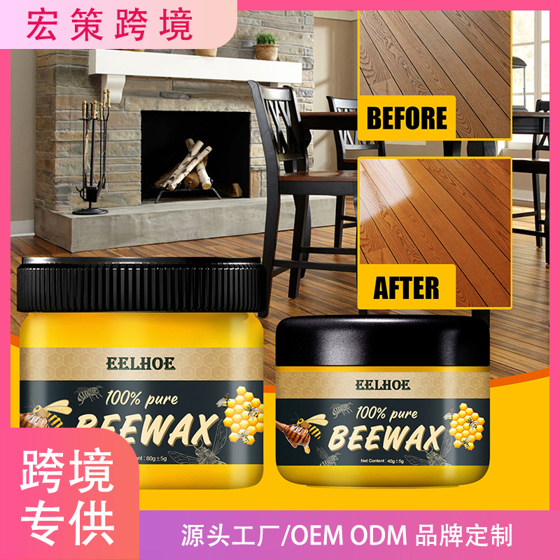 Кросс-браундер EELHOE натуральный пчелиный воск для ухода за мебелью и полами, осветляющий, водоотталкивающий, против трещин