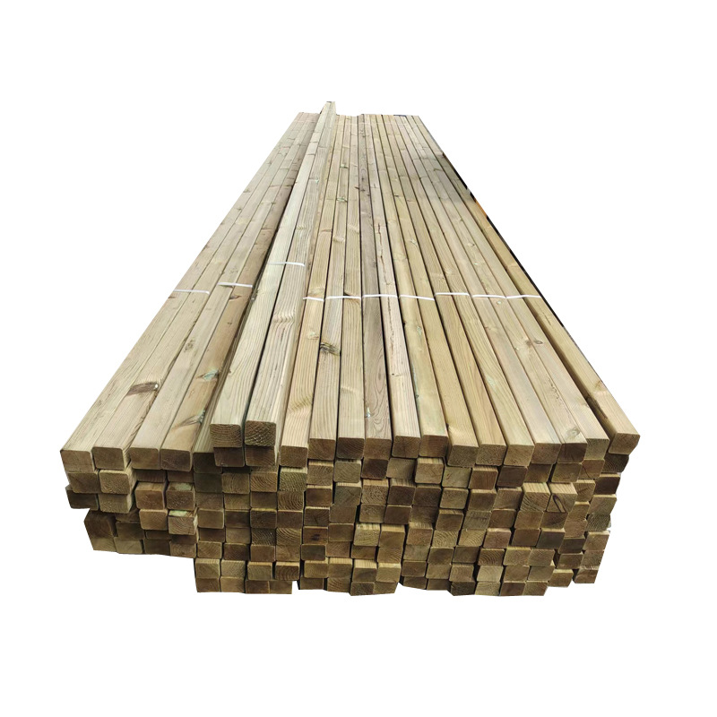 50*50 Anti-Corrosion Wood Strips Outdoor Anti-Corrosion Wood Square Floor Wood Keel Solid Wood Board Pine Anti-Corrosion Material Corrosion-Resistant