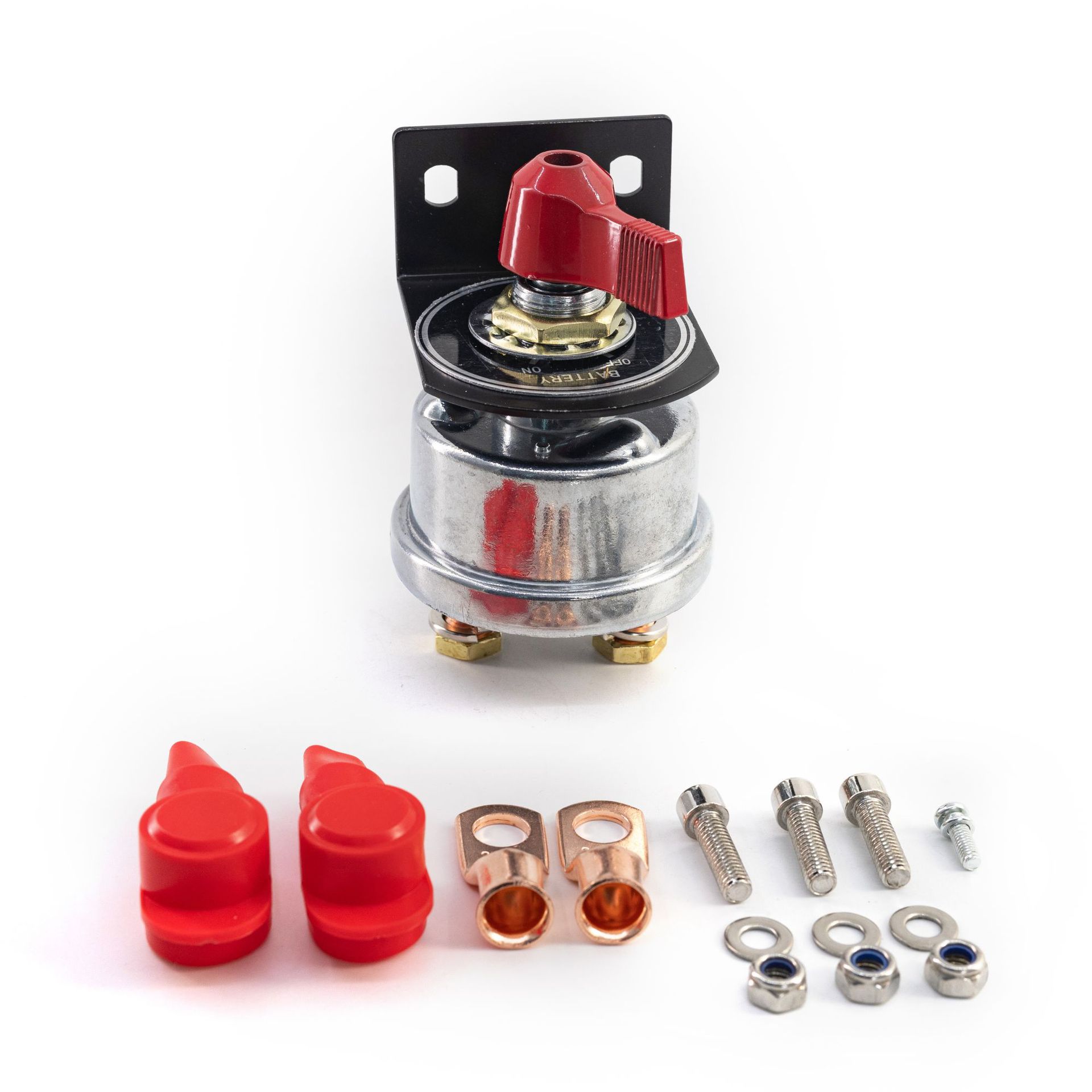 Cross-border hot sale 12V-48V battery disconnect switch with side column mounting bracket 200A high current battery switch