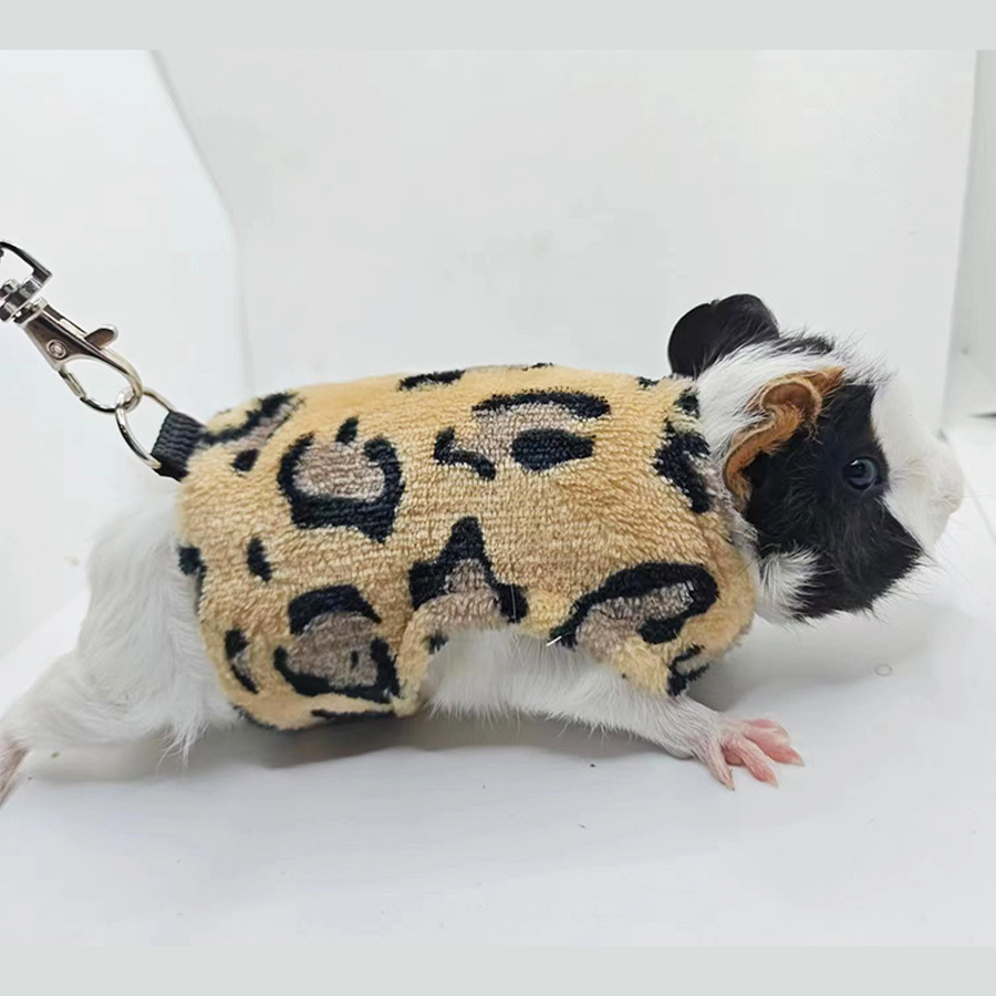 Rabbit Guinea Pig Leash Guinea Pig Outdoor Harness Squirrel Leash Clothes Small Pet Supplies