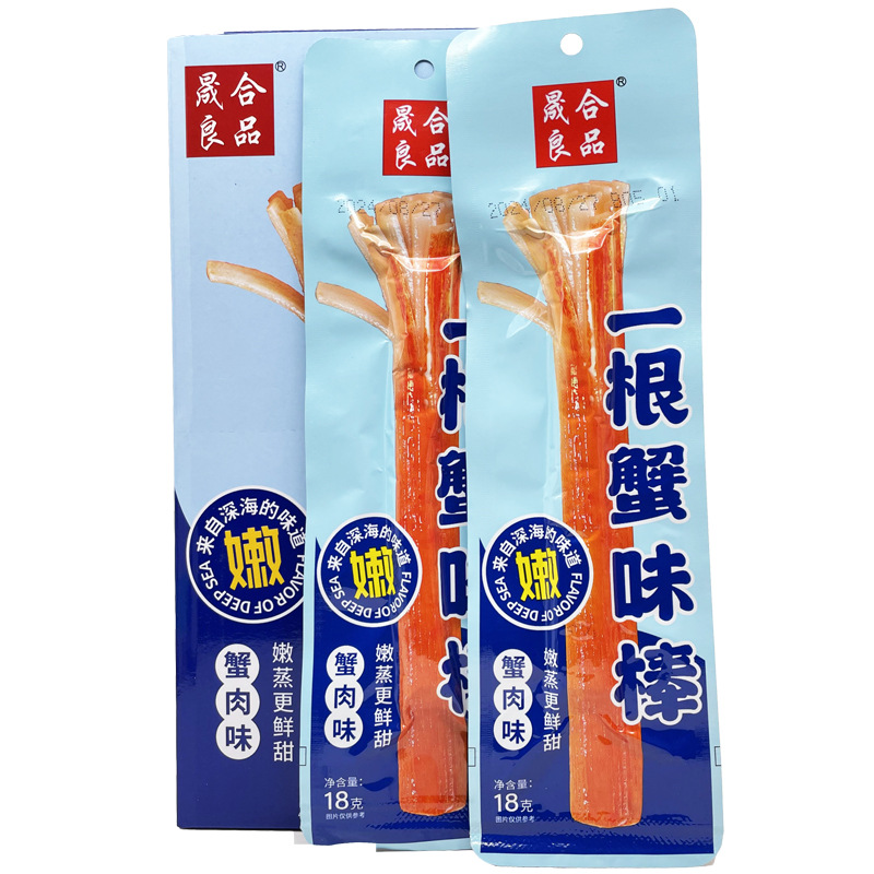 Shenghe good product a crab stick hand-torn crab fillet surimi crab roll instant seafood snacks