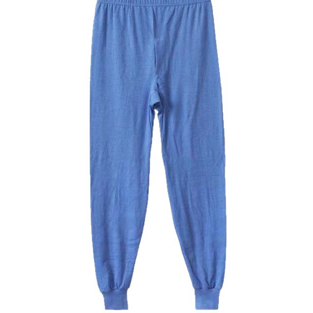 Middle-Aged and Elderly Men's Autumn Pants Pure Cotton Lined Loose Plus Size Thin Thermal Base Layer Pants for Dad