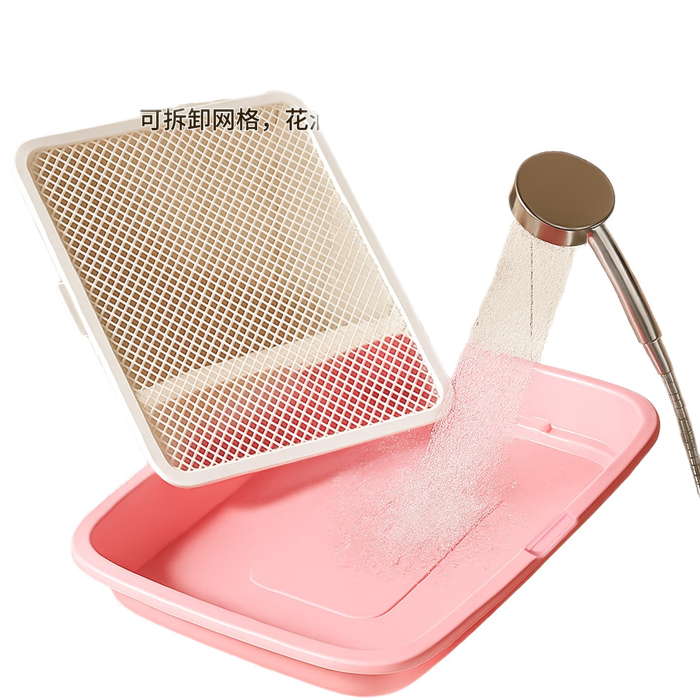 Dog Toilet Bathtub Stainless Steel Dog Toilet Dog Anti-Trampling Dog Litter Box Pet Supplies Dog Toilet Dropshipping