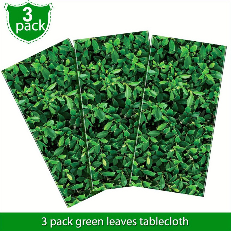 2026 New Cross-Border Dropshipping 3D Waterproof Giant 54x108inch Green Leaves Cross-Border Background Wall