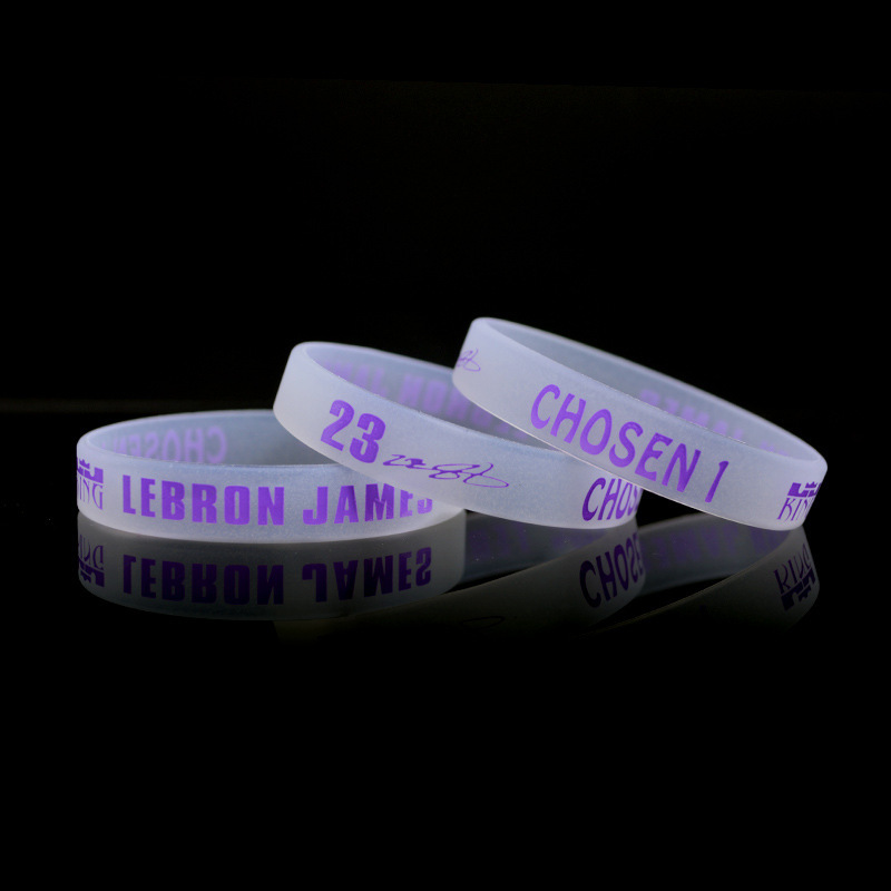 Basketball Nba Football Star Luminous Silicone Bracelet Fan Small Gift Sports Bracelet Souvenir