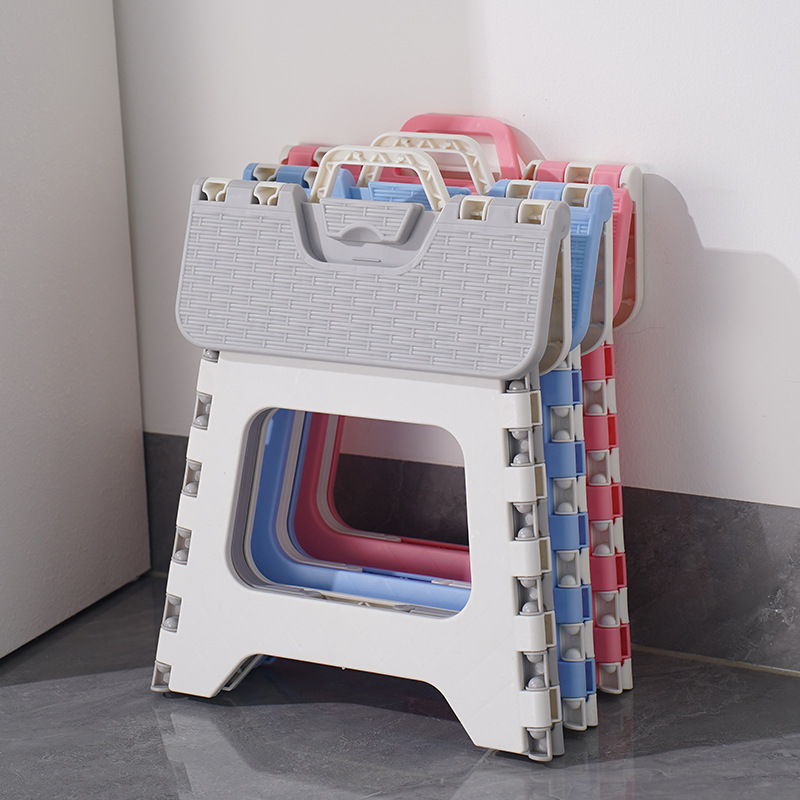 Folding Stool for Home Use, Portable Small Bench, Thickened Plastic Chair, Outdoor Fishing Stool, Footstool, Train Folding Ladder Stool