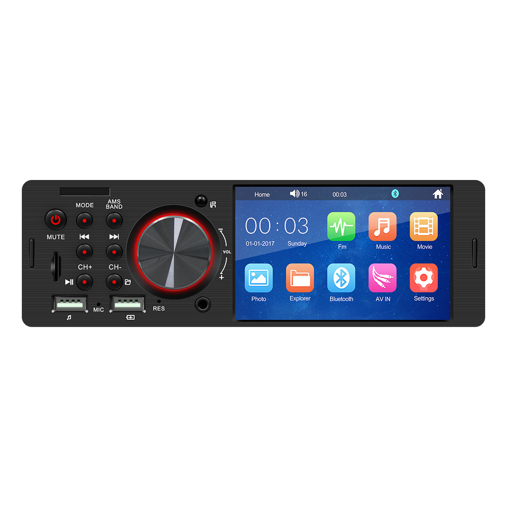 New HD 4.1-inch touch screen car Bluetooth MP5 player multi-format lossless music Car Radio