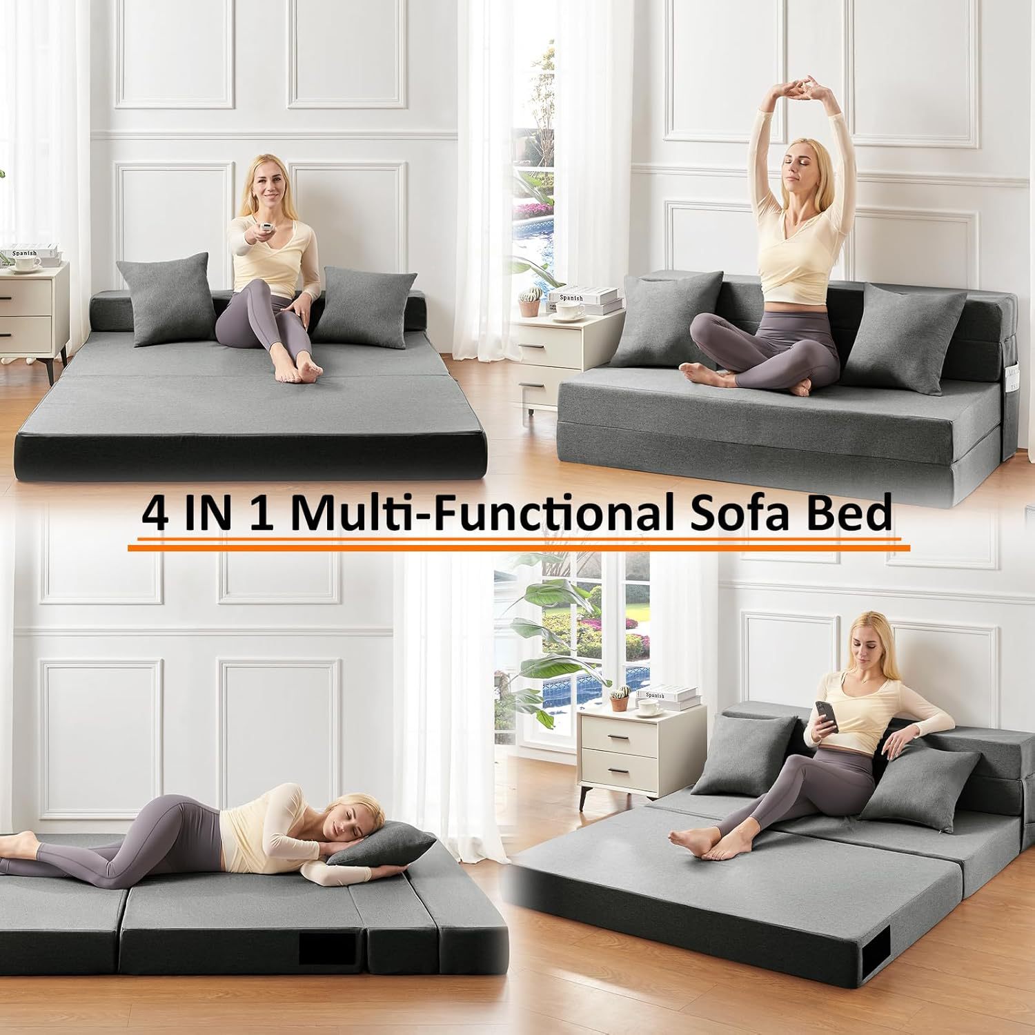 Sofa Bed Foldable Bed Sheetss Double Vacuum Compression Tatami Small Apartment Living Room Simple Lazy Sofa Bed