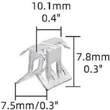 Automobile Metal Buckle, Galvanized V-Shaped Instrument Panel Steel Clip, U-Shaped Iron Clip, Seat Buckle, Stamping Parts