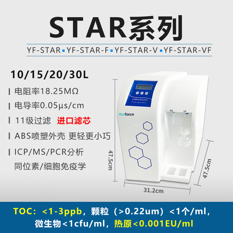 One machine multi-purpose ultra-pure water machine laboratory ultra-pure water machine RO pure water UP pure water two-in-one ultra-pure water machine