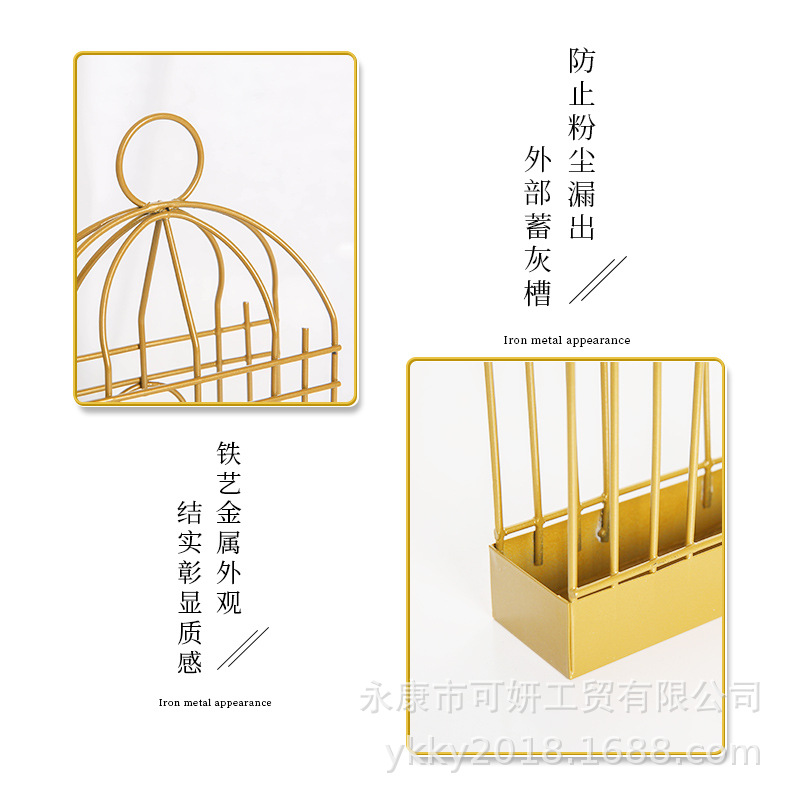 Creative Iron Bird Cage Mosquito Incense Rack Triangular Mosquito Incense Rack Household Hanging Mosquito Incense Box Incense Bracket Simple and Can Be Hung