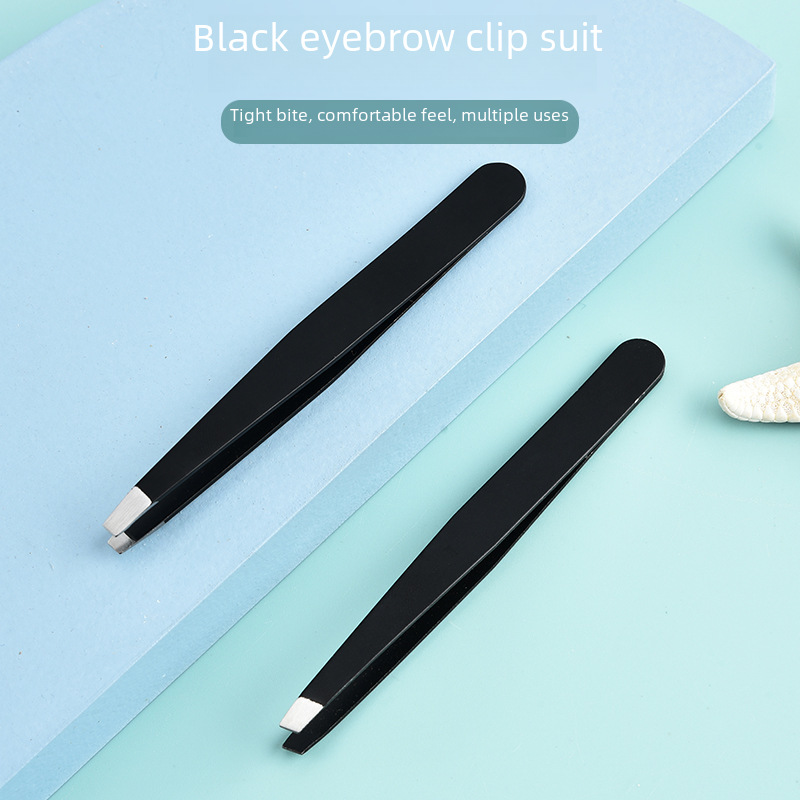 Tweezers eyebrow clip 96 clip stainless steel eyebrow clip pull beard eyebrow clip pull eyebrow tweezers factory wholesale