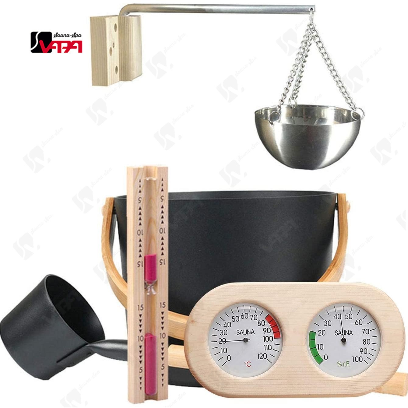 Прямые продажи с фабрики Vispa, комплект сауны из 5 предметов, алюминиевые бочки, доступные в различных стилях