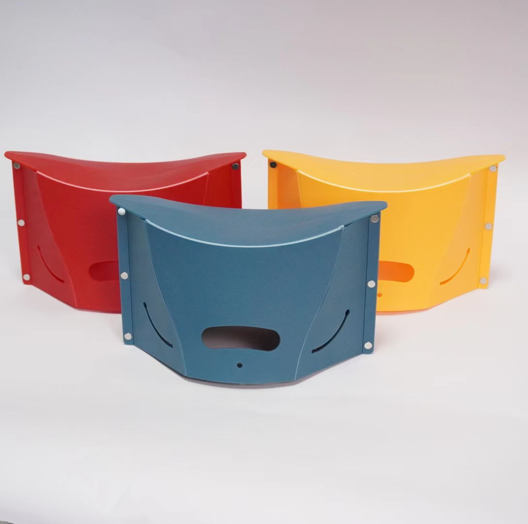 Household Plastic Folding Stool Outdoor Portable Folding Stool Queuing Baby Walking Travel Picnic Party Portable Folding Stool