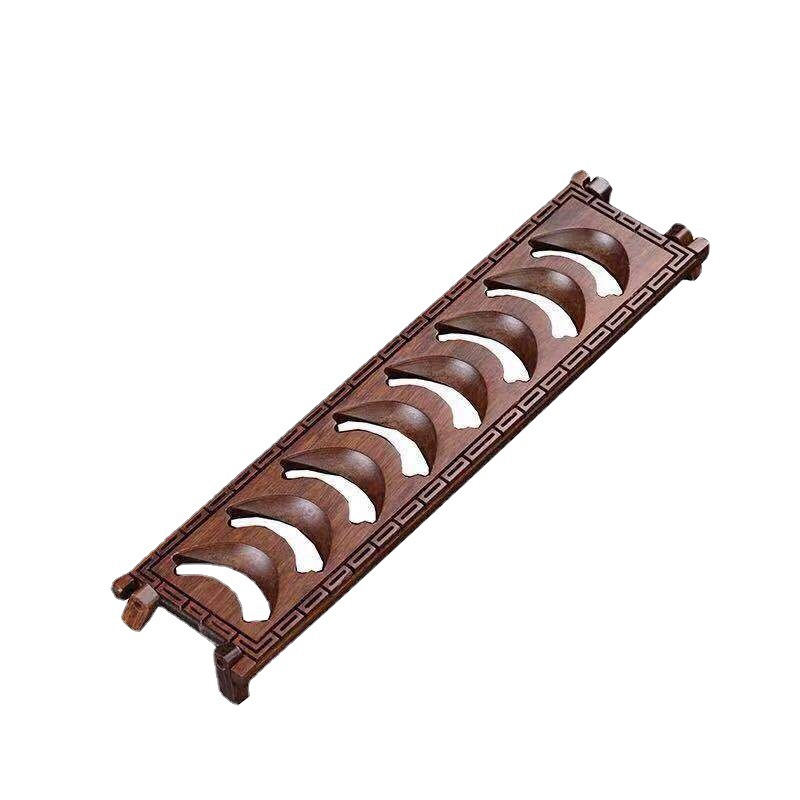 Bamboo Heavy Bamboo Tea Cup Rack Wooden Household Kung Fu Tea Set Tea Ceremony Accessories Creative Simple Handmade Cup Drying Rack