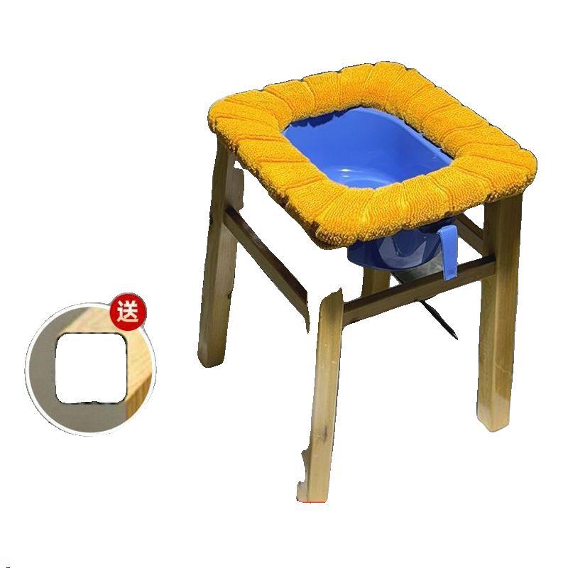 Toilet Stool for Elderly Adults, Household Solid Wood Bathroom Toilet Stool, Reinforced Mobile Toilet Chair, Wholesale