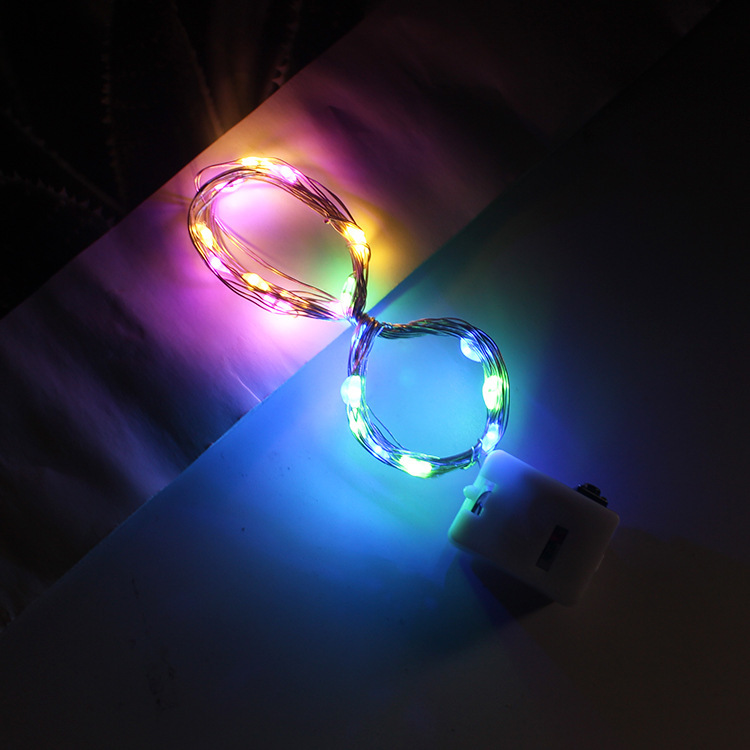 Small light string LED colored light string light fresh bouquet gift box cake holiday decorative light with small flashing light factory wholesale
