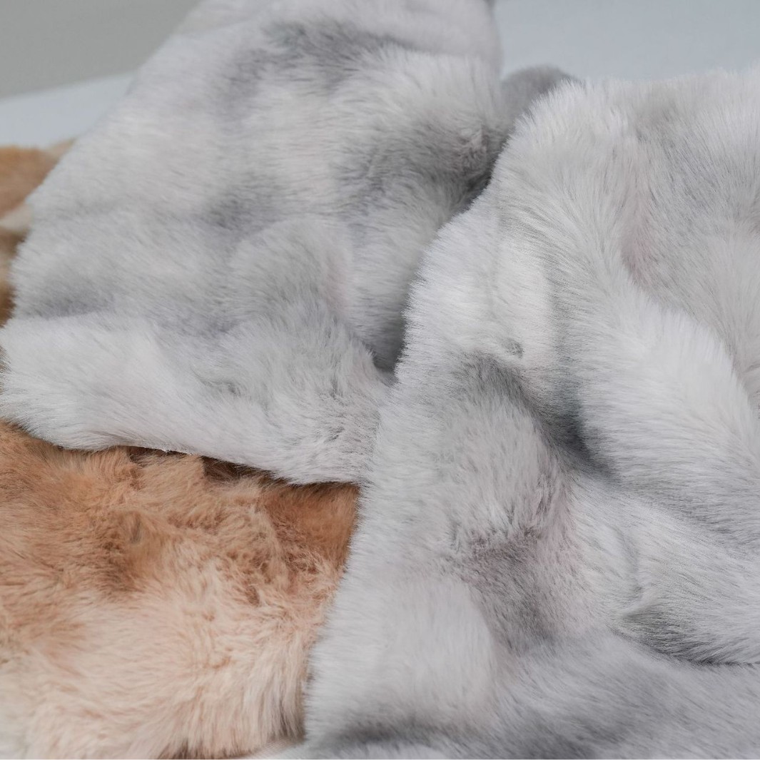 Imitation Tie-Dye Large Rabbit Fur Bubble Fabric, Imitation Rabbit Fur Clothing, Bags, Carpets, Pillows, Artificial Fur, Eco-Friendly Polyester