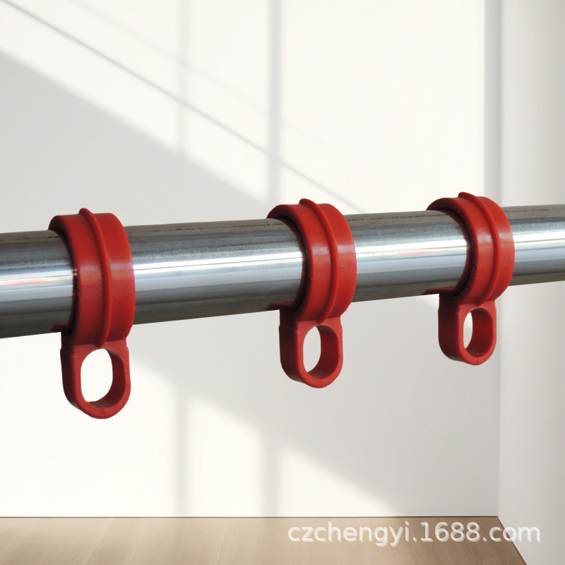 Factory Direct Sales Floor-Standing Foldableing Clothes Drying Rack Accessories Windproof Hook Anti-Slip Thickeneded Plastic Buckle Fixed Clothes Hook