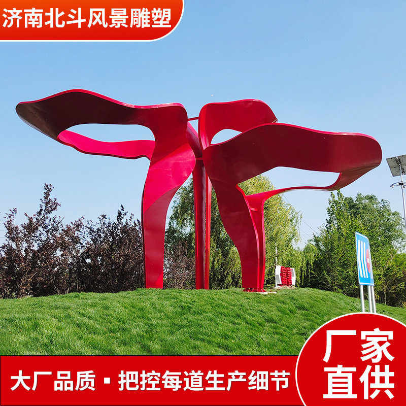 Stainless Steel Corridor Outdoor Community Chinese Courtyard Creative Pavilion Metal Corridor Large Scenic Area Steel Structure Corridor