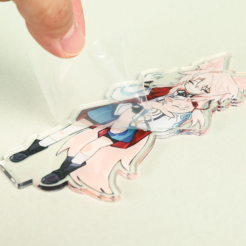 Акриловая вращающаяся подставка Забавный мультяшный анимационный подвесной аксессуар DIY Индивидуализированный человекоподобный рокер Настольные украшения