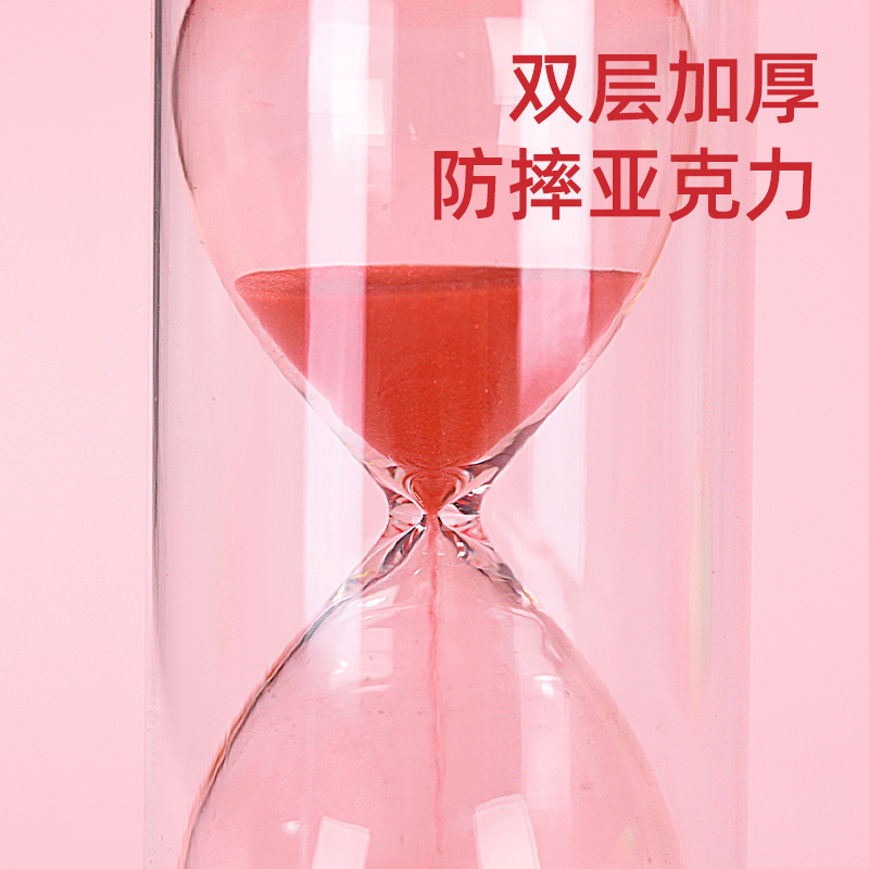 In-Stock Classic Hexagonal Creative Ornament Hourglass Timer Plastic Student Time Management High-End Creative Gift