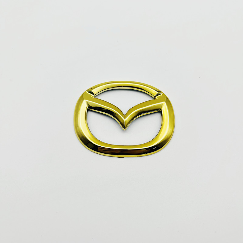 Suitable for Mazda CX-4 car logo Atz cx5 onksela carbon fiber pattern steering wheel labeling cover decoration