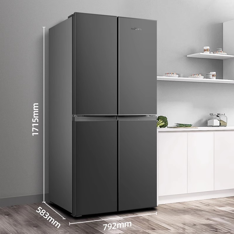 Xinfei Refrigerator 363 Liter Four-Door Cross-Fold Household Double-Fold Four-Door Household Refrigerator Bcd-363K8Ct