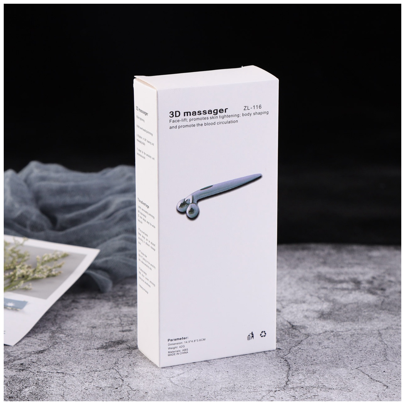 Massage Instrument Source Manufacturer Facial Manual Roller Beauty Massager Douyin Same Roller Instrument Roller Massager