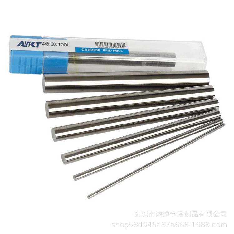 Factory Direct Supply Yg8 Carbide Round Rod Precision Grinding High Hardness Tungsten Carbide Solid Rod Wear-Resistant Tungsten Steel Round Rod