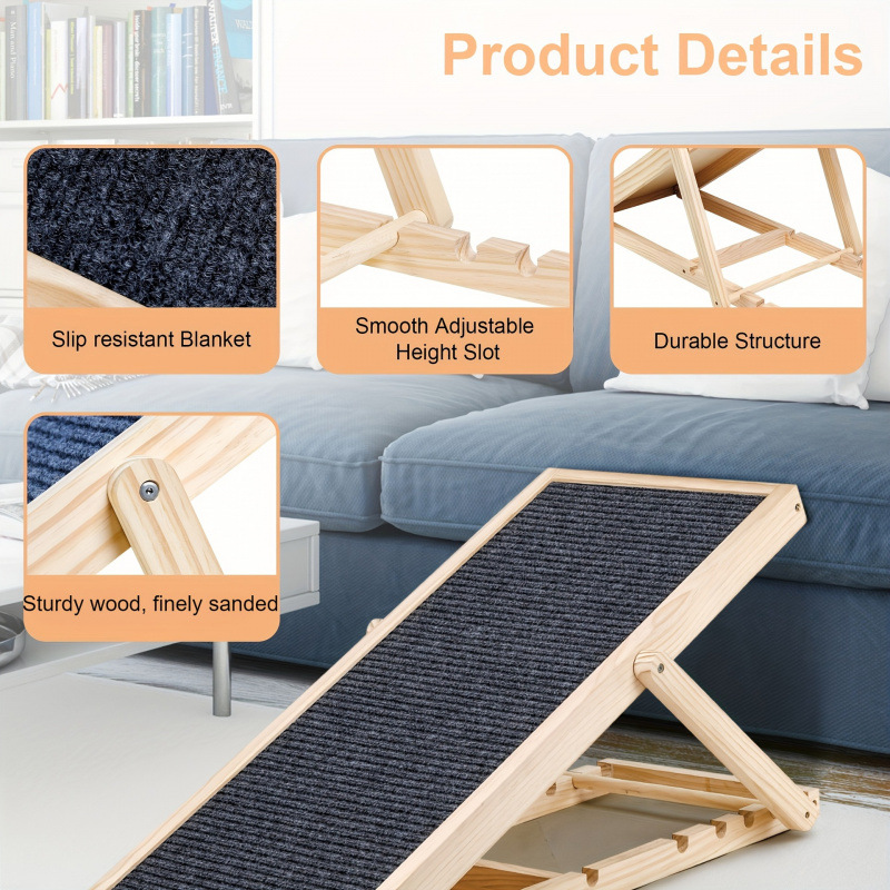 ⑨K 339 Adjustable Dog and Cat Ramp Upgraded